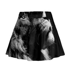 Male Lion Face Mini Flare Skirt by Celenk