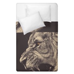 Angry Male Lion Duvet Cover Double Side (single Size) by Celenk