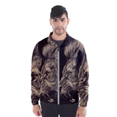 Angry Male Lion Wind Breaker (men) by Celenk