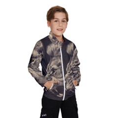 Angry Male Lion Wind Breaker (kids) by Celenk