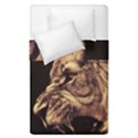 Angry Male Lion Gold Duvet Cover Double Side (Single Size) View1