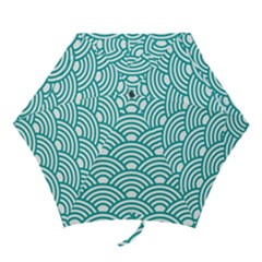 Art Deco Teal Mini Folding Umbrellas by NouveauDesign