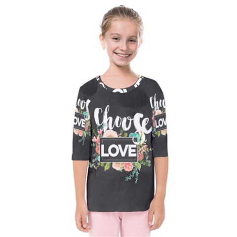 Love Kids  Quarter Sleeve Raglan Tee by NouveauDesign