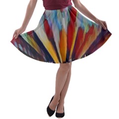 3abstractionism A-line Skater Skirt by NouveauDesign