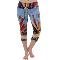 3abstractionism Capri Yoga Leggings by NouveauDesign