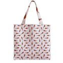 Koi Fishes Motif Pattern Zipper Grocery Tote Bag View2