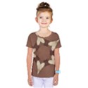 Chocolate Brown Kaleidoscope Design Star Kids  One Piece Tee View1