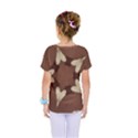 Chocolate Brown Kaleidoscope Design Star Kids  One Piece Tee View2