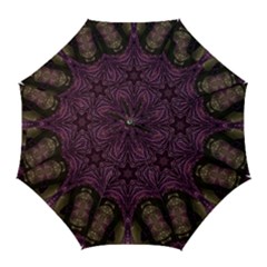 Pink Purple Kaleidoscopic Design Golf Umbrellas