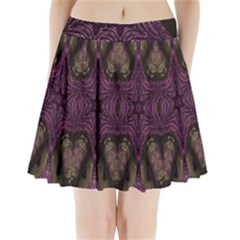 Pink Purple Kaleidoscopic Design Pleated Mini Skirt by yoursparklingshop