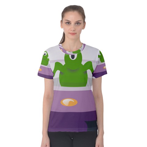 Ufo Women s Cotton Tee by Celenk