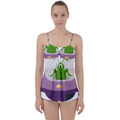 Ufo Babydoll Tankini Set by Celenk