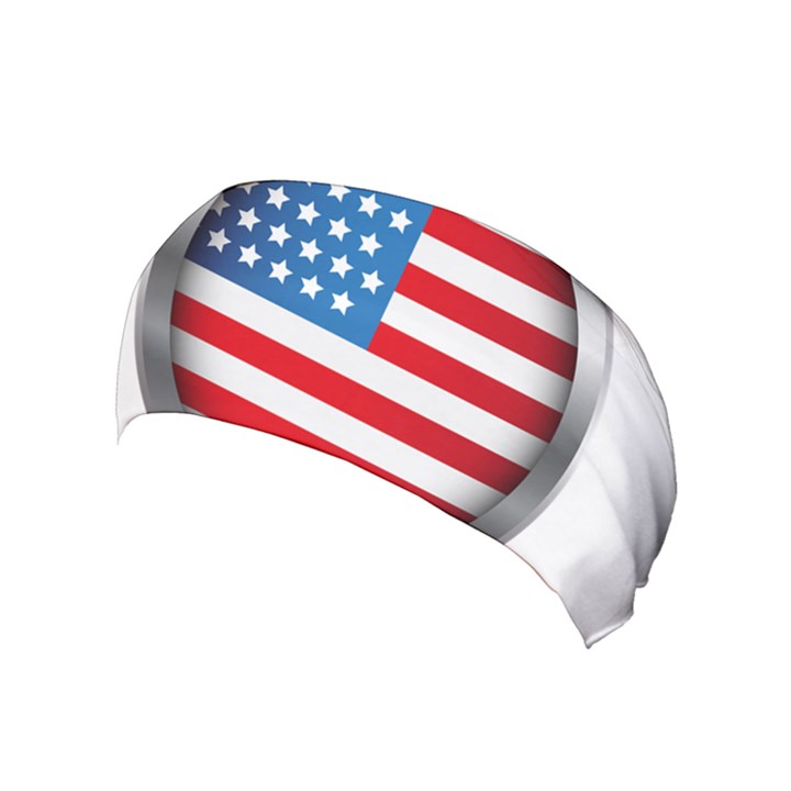 United Of America Usa Flag Yoga Headband