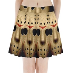 Jason Hockey Goalie Mask Pleated Mini Skirt by Celenk