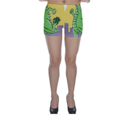 Dragon Skinny Shorts by Celenk