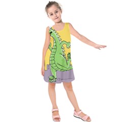 Dragon Kids  Sleeveless Dress by Celenk