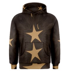 Rustic Elegant Brown Christmas Star Design Men s Pullover Hoodie by yoursparklingshop