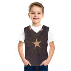 Rustic Elegant Brown Christmas Star Design Kids  Sportswear by yoursparklingshop