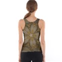 Golden Flower Star Floral Kaleidoscopic Design Tank Top View2