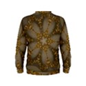 Golden Flower Star Floral Kaleidoscopic Design Kids  Sweatshirt View2