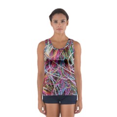 Funny Colorful Yarn Pattern Sport Tank Top  by yoursparklingshop