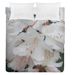 Floral Design White Flowers Photography Duvet Cover Double Side (queen Size) by yoursparklingshop