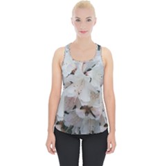 Floral Design White Flowers Photography Piece Up Tank Top by yoursparklingshop