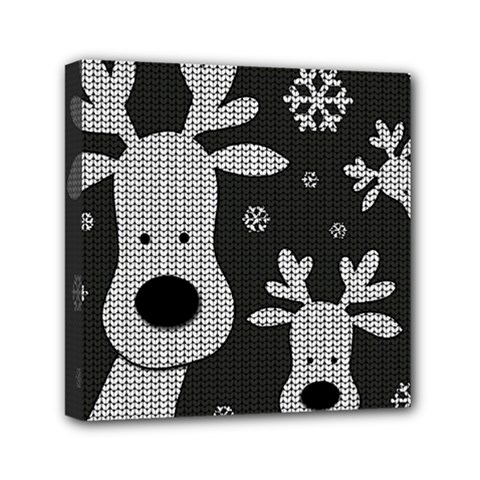 Cute Reindeer  Mini Canvas 6  X 6  by Valentinaart