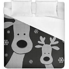 Cute Reindeer  Duvet Cover (king Size) by Valentinaart