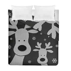 Cute Reindeer  Duvet Cover Double Side (full/ Double Size) by Valentinaart