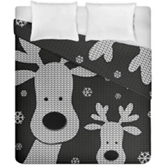 Cute Reindeer  Duvet Cover Double Side (california King Size) by Valentinaart