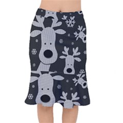 Cute Reindeer  Mermaid Skirt by Valentinaart