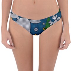 Cute Reindeer  Reversible Hipster Bikini Bottoms by Valentinaart