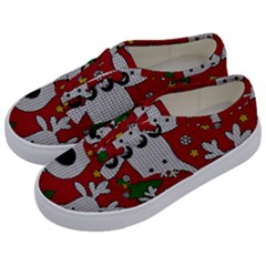 Cute Reindeer  Kids  Classic Low Top Sneakers by Valentinaart