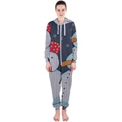 Snowman Hooded Jumpsuit (ladies)  by Valentinaart