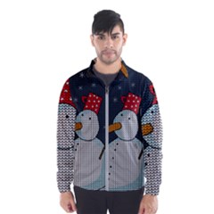 Snowman Wind Breaker (men) by Valentinaart