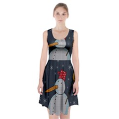 Snowman Racerback Midi Dress by Valentinaart