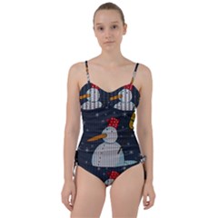 Snowman Sweetheart Tankini Set by Valentinaart