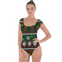 Ugly Christmas Sweater Short Sleeve Leotard  View1