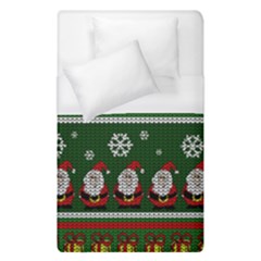 Ugly Christmas Sweater Duvet Cover (single Size) by Valentinaart