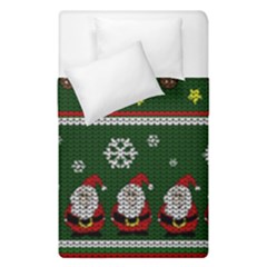 Ugly Christmas Sweater Duvet Cover Double Side (single Size) by Valentinaart