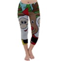 Santa and Rudolph selfie  Capri Winter Leggings  View1