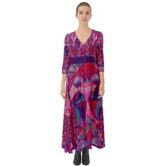 Human Intimacy - Button Up Boho Maxi Dress by tealswan