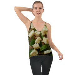 Cheese And Peppers Green Yellow Funny Design Cami by yoursparklingshop