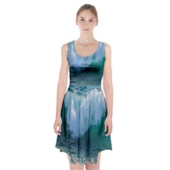 Awesome Wave Ocean Photography Racerback Midi Dress by yoursparklingshop