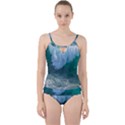 Awesome Wave Ocean Photography Cut Out Top Tankini Set View1