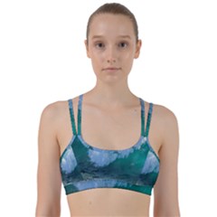 Awesome Wave Ocean Photography Line Them Up Sports Bra by yoursparklingshop