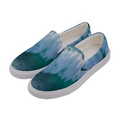 Awesome Wave Ocean Photography Women s Canvas Slip Ons by yoursparklingshop