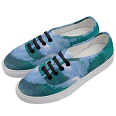 Awesome Wave Ocean Photography Women s Classic Low Top Sneakers by yoursparklingshop