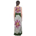 Floral Soft Pink Flower Photography Peony Rose Empire Waist Maxi Dress View2